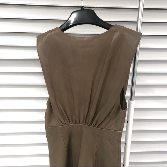 BNWT Zara Real Leather Dress size XS - Picture 4 of 5